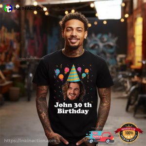 Custom Funny Birthday Photo Matching Birthday Party Group Shirt