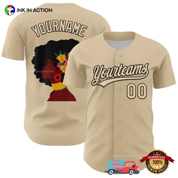 Custom Women Black History Month Baseball Jersey