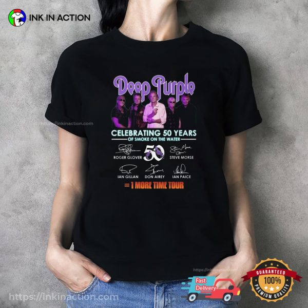 Deep Purple 1 More Time Tour Signature Shirt