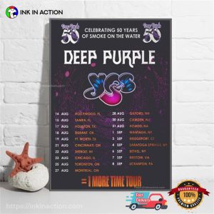 Deep Purple Celebrating 50 Years 1 More Time Tour Poster