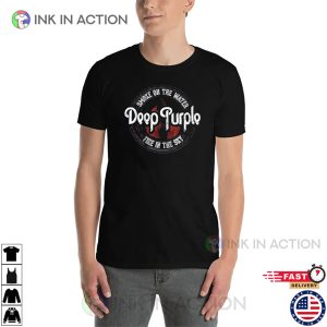 Deep Purple Smoke On The Water Fire In Sky Shirt