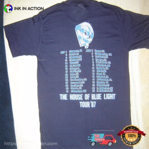 Deep Purple The House OF Blue Light Tour 87 2 Sided Shirt