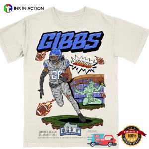 Detroit Lions Gibbs Comic Style NFL Shirt