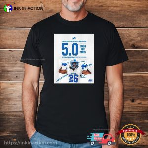 Detroit Lions Jahmyr Gibbs 5.0 Yards Per Carry Shirt