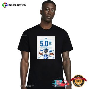 Detroit Lions Jahmyr Gibbs 5.0 yards per carry Shirt 3