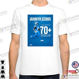 Detroit Lions Jahmyr Gibbs Signature NFL Poster shirt 3