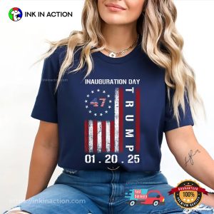 Donald Trump Inauguration Day 2025 USA Flag T-Shirt