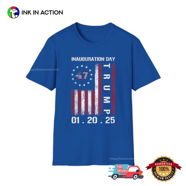 Donald Trump Inauguration Day 2025 USA Flag T-Shirt