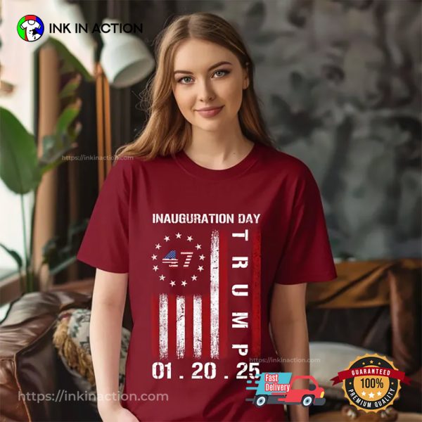 Donald Trump Inauguration Day 2025 USA Flag T-Shirt