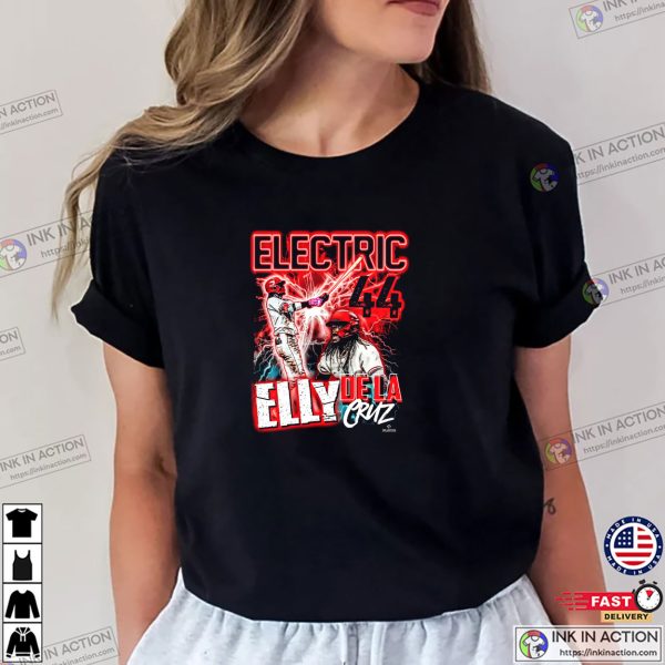 Electric 44 Monster Elly De La Cruz Cincinnati Baseball Shirt