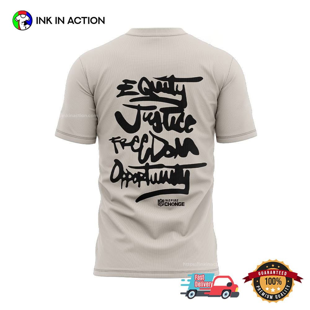 Green Bay Packers Coach Matt LaFleur Be A Change Maker 2 Sided Tee Green Bay Packers Coach Matt LaFleur Be A Change Maker 2 Sided Tee