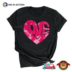 Heart Love Valentine's Day Comfort Colors T shirt 3