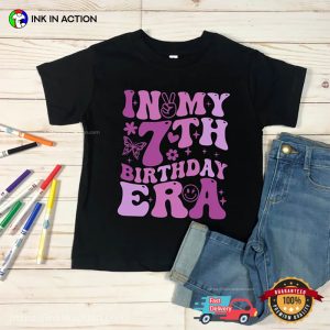 In My 7th Birthday Era Kids Birthday Tee 3