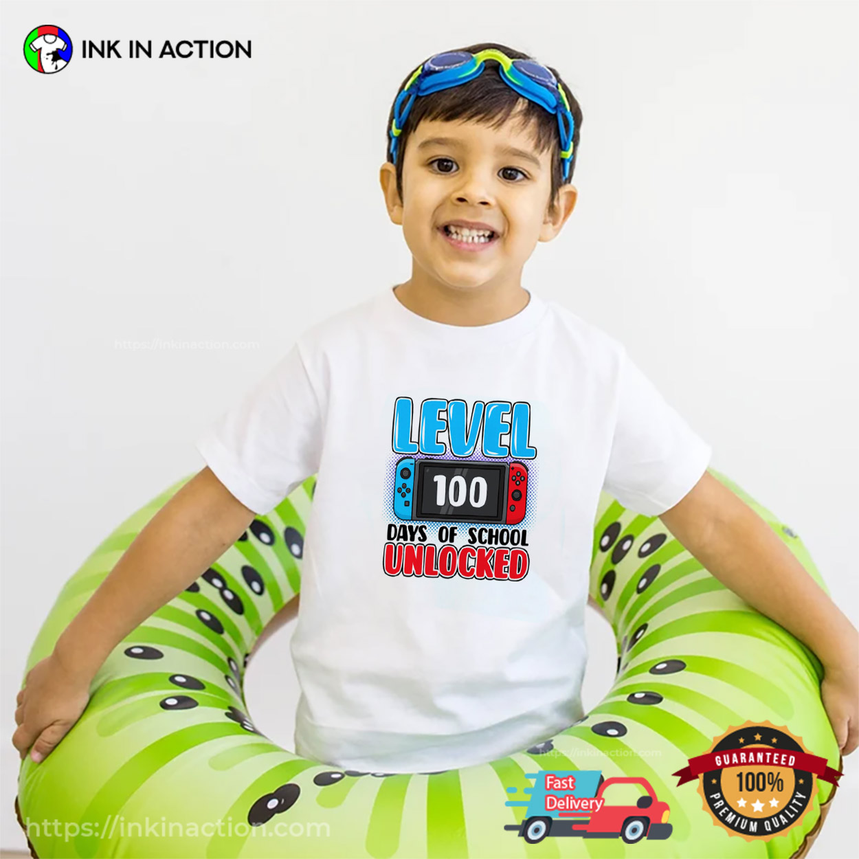 Level 100 Days Of School Unlocked Gamer T-shirt Level 100 Days Of School Unlocked Gamer T-shirt