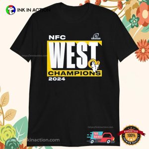 Los Angeles Rams 2024 NFC West Division Champions Conquer T-Shirts