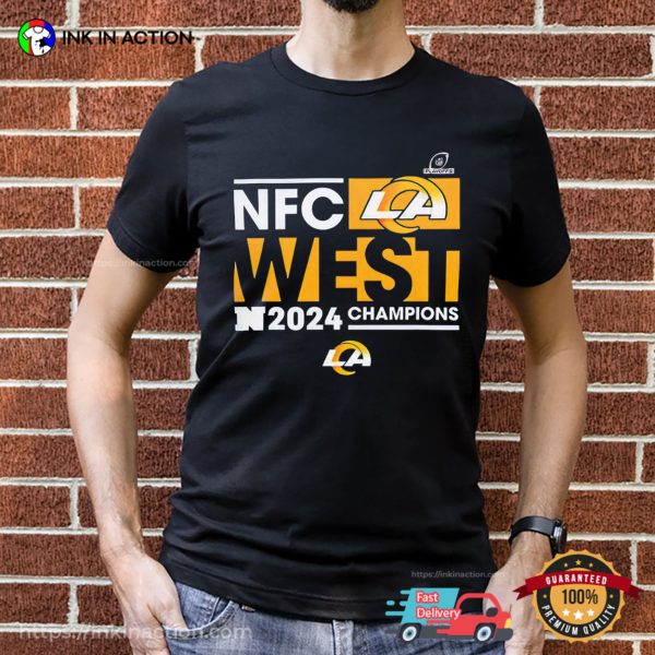 Los Angeles Rams NFC West 2024 Champions T-shirt