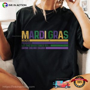 Mardi Gras Beads Parades Vintage Shirt Mardi Gras Beads Parades Vintage Shirt