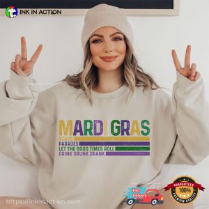 Mardi Gras Beads Parades Vintage Shirt