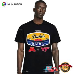 Minnesota Vs Virginia Tech 2025 Dukes Mayo Bowl T-Shirt