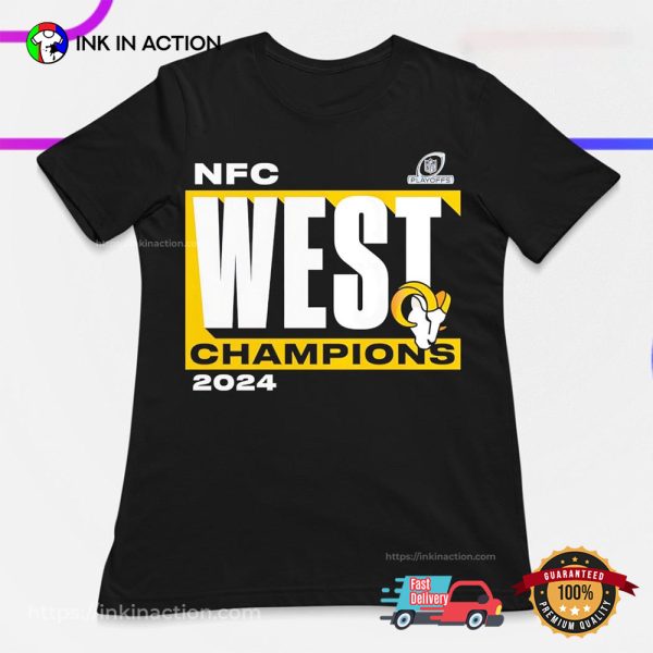 NFC West Division Champions Los Angeles Rams 2024 T-shirt