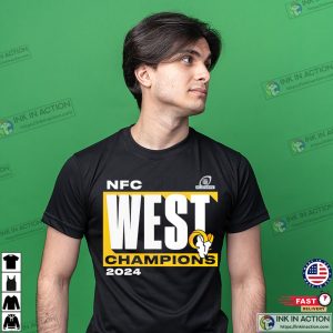 NFC West Division Champions Los Angeles Rams 2024 T-shirt