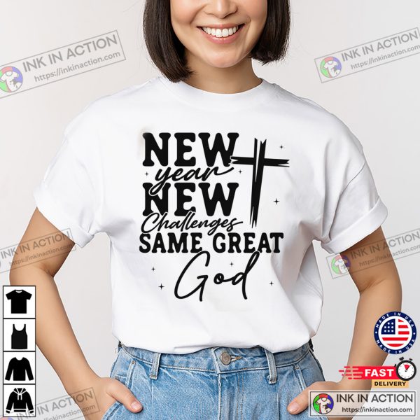 New Year New Challenges 2025 T-shirt