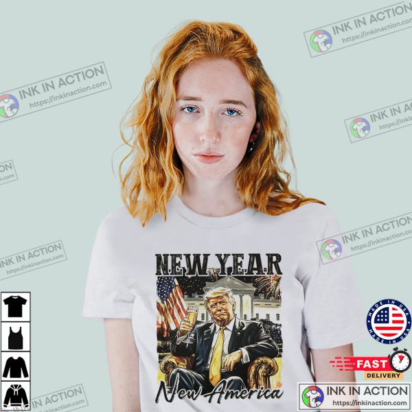 New Year Trump 2025 Funny Political T-shirt