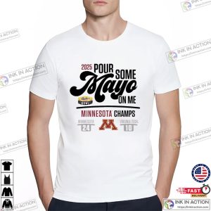 Official 2025 Duke’s Pour Some Mayo Bowl Minnesota Vs Virginia Tech 24 – 10 Score Champs T-shirt