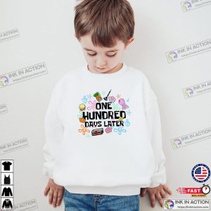 One Hundred Days Later Funny School Joke T shirt 3