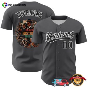 Personalize Black History Month Africa America Baseball Jersey