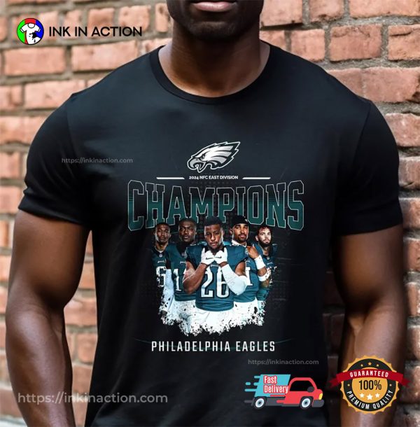 Philadelphia Eagles 2024 NFC East Champions T-Shirt