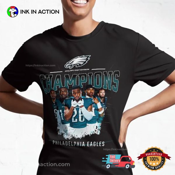 Philadelphia Eagles 2024 NFC East Champions T-Shirt