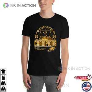 Philadelphia Eagles 2024 NFC East Division Champions Gold T-Shirt