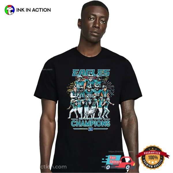 Philadelphia Eagles 2024 NFC East Division Champions T-Shirts