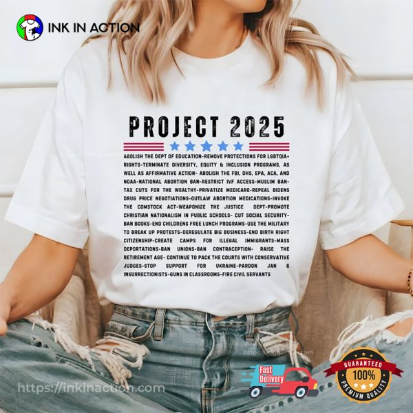 Project 2025 Pro Democracy T-Shirt