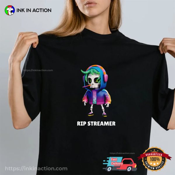 RIP Streamer Skeleton T-shirt