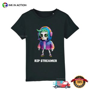 RIP Streamer Skeleton T-shirt