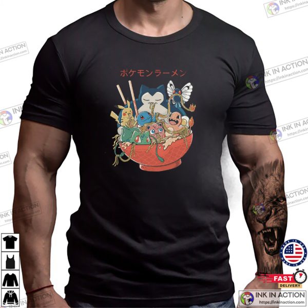 Ramen Pokemon Cute Japanese Anime Shirt