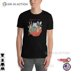 Ramen Pokemon Cute Japanese anime Shirt 2