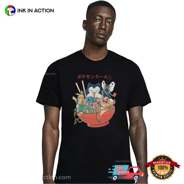 Ramen Pokemon Cute Japanese Anime Shirt