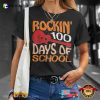 Rockin’ 100 Days Of School Vintage Style T-shirt
