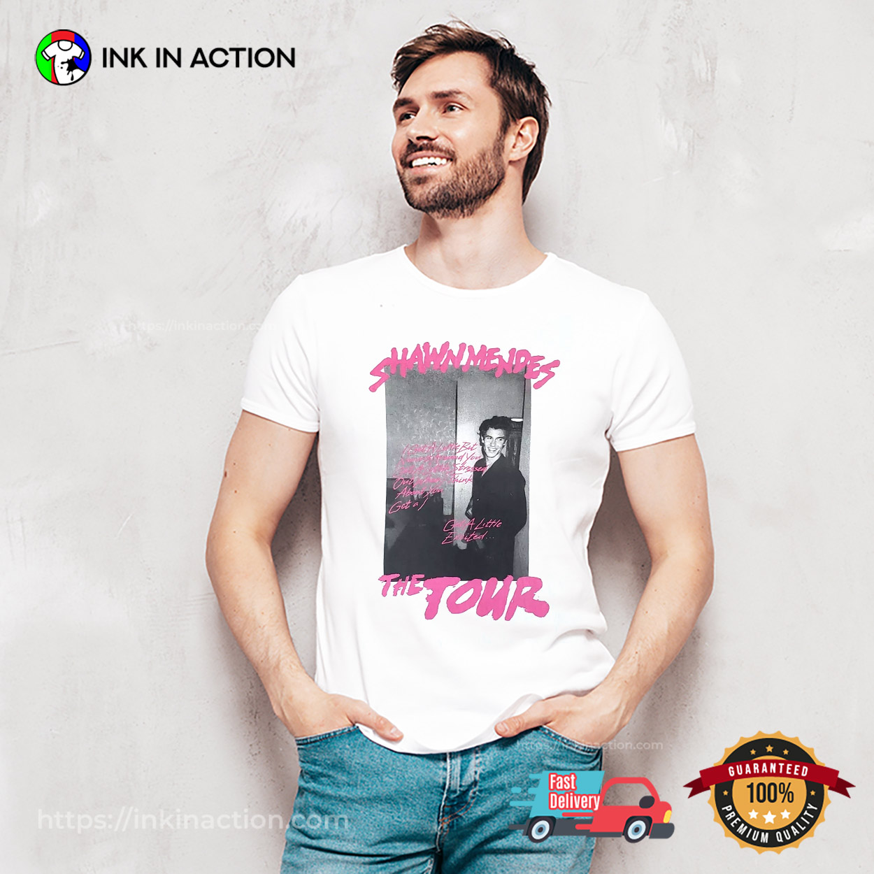 SHAWN MENDES The Tour Vintage Graphic Photo T-shirt SHAWN MENDES The Tour Vintage Graphic Photo T-shirt