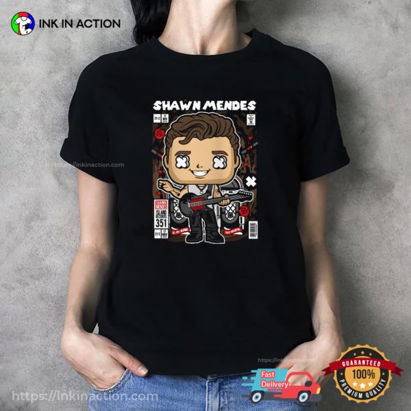 Shawn Mendes Animation Magazine T-shirt