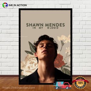 Shawn Mendes In My Blood Fan Wall Poster