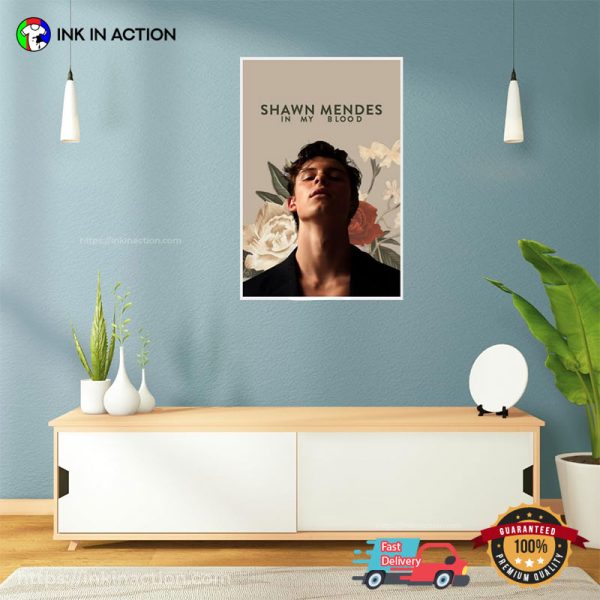 Shawn Mendes In My Blood Fan Wall Poster