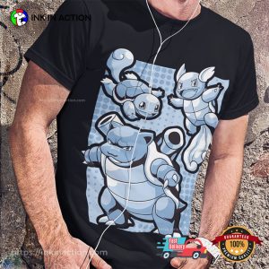 Squirtle Wartortle Blastoise Evolution Pokemon Comfort Colors Tee