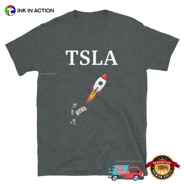 TSLA Stock Market Rocket League T-shirt