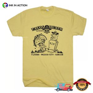 Taco Till Death Restaurantes Lucha Libre T shirt 3