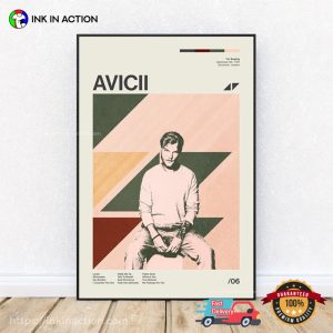 Tim Bergling Avicii Tracklist Wall Art