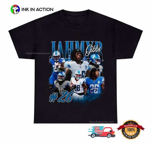 Vintage 90s Jahmyr Gibbs Detroit Lions Shirt